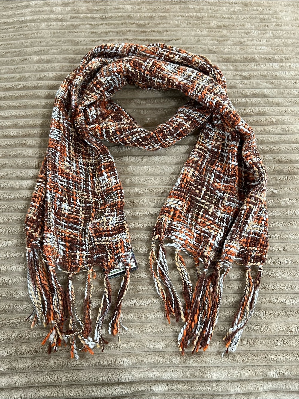NWT Quetzal Crafts Guatemala Hand Woven Artisan Fringe Scarf Shop With A Mission